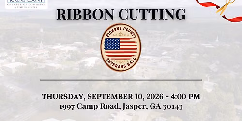 Ribbon Cutting: Pickens County Veterans Hall