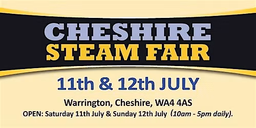 Cheshire Steam Fair 2026 - Admission Tickets