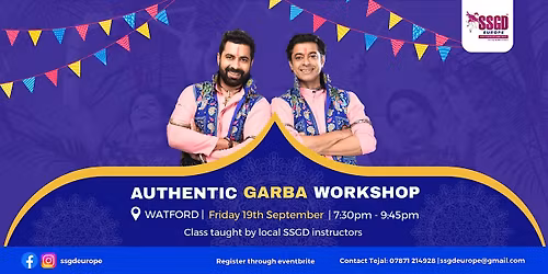 SSGD Garba Workshop: 19th September - Watford