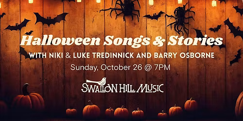 Halloween Songs and Stories with Niki & Luke Tredinnick and Barry Osborne