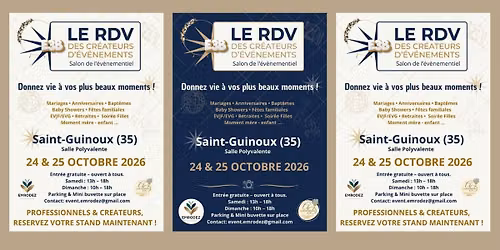 Appel \u00e0 exposants \u2014 Salon de l\u2019\u00c9v\u00e9nementiel \u2022 Saint Guinoux