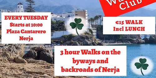 NERJA Shamrock Roamers Walking Club - \u20ac15