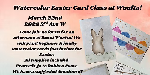 Watercolor Easter card