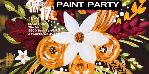 Fall Floral Canvas Paint Party!