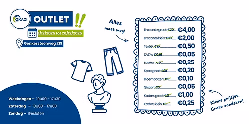 Okazi OUTLET | vanaf 1 tot en met 20 december