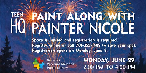 Paint Along with Painter Nicole: Fireworks 