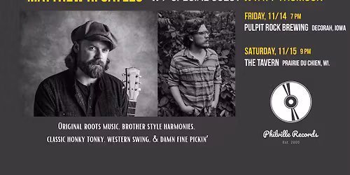 Matthew R. Sayles @ The Tavern, Prairie Du Chien