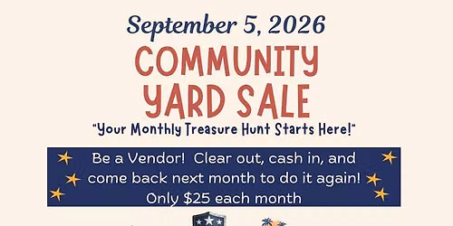 Community Yard Sale