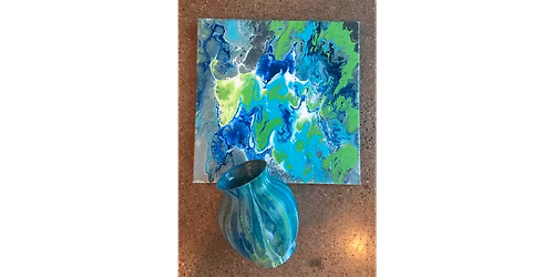 Vase and Canvas Marble Pour - Paint and Sip in Norfolk | Classpop!\u2122