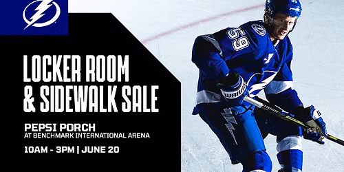 Tampa Bay Lightning Post Season Equipment Sale