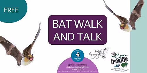 Bat Walk and Talk \u2013 Coalface to Wildspace, Midlands
