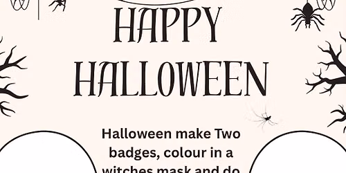Badge making Halloween craft and moore 