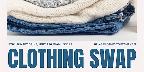 Monthly Clothing Swap  by Keep FL Clean @ Tea & Poets