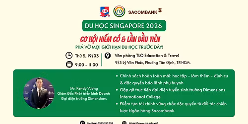 \ud83d\udd25TALK SHOW: C\u01a0 H\u1ed8I HI\u1ebeM C\u00d3 - L\u1ea6N \u0110\u1ea6U TI\u00caN C\u00d3 TRONG TI\u1ec0N L\u1ec6 DU H\u1eccC SINGAPORE 2026