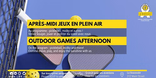 Apr\u00e8s-midi jeux en plein air