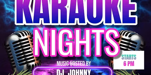 Every Wed in August  Room Five   Karaoke  from 6pm 