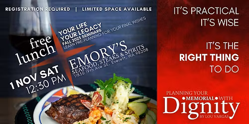 NOV 1 - YOUR LIFE YOUR LEGACY SEMINAR