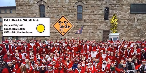 Pattinata natalizia in costume 2025