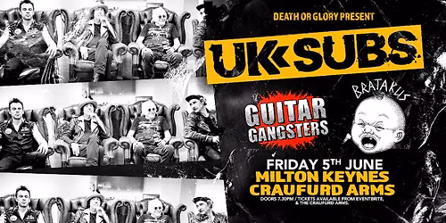 UK Subs \/ Guitar Gangsters \/ Bratakus Live at The Craufurd Arms