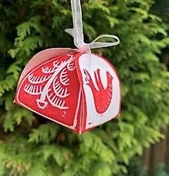 Lino Print Festive Decorations