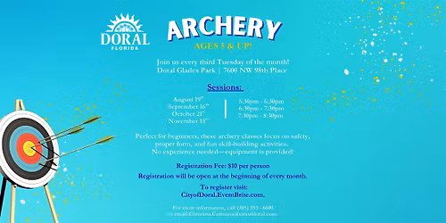 Doral Archery (3 Time Slots)- November