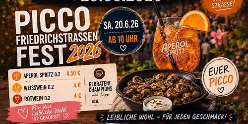 Friedrichstra\u00dfen Fest im Picco