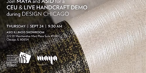CEU & Live Handcraft Demo