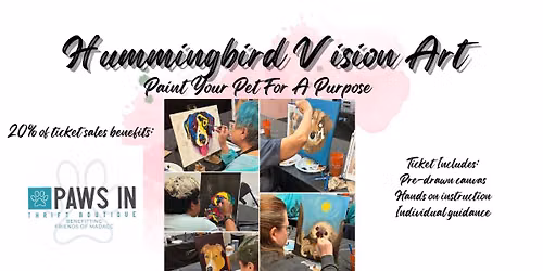 Paint Your Pet For A Purpose @ PAWS IN Thrift Boutique