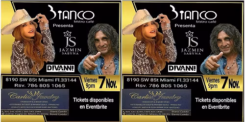Jazmin Sabyna  y Tano Divani en Concierto en dos tonos.