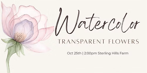 Botanical Watercolor - Transparent Flowers