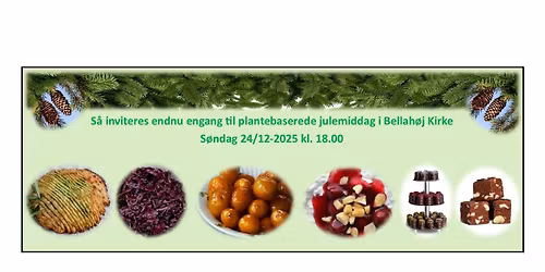Plantebaseret julemiddag i Bellah\u00f8j Kirke