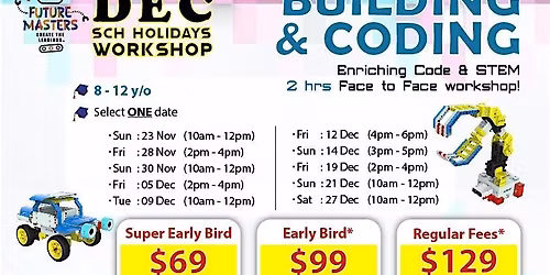 Future Masters Academy: December 2025 Robot Building and Coding Workshop
