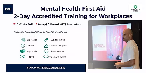 Mental Health First Aid \u2013 2-Day Accredited Training for Workplaces Sydney