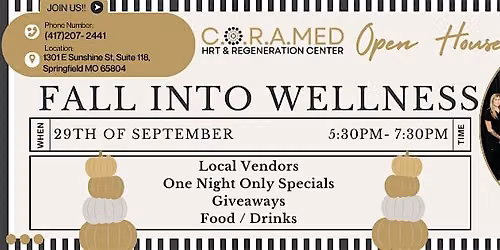 C.O.R.A.MED HRT & Regeneration Center Fall Into Wellness Open House