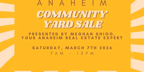 Downtown Anaheim Yard Sale!