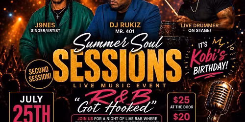 Part 2 of Summer soul sessions live music events 2026