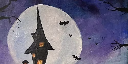 ,,Haunted house" Paint and sip