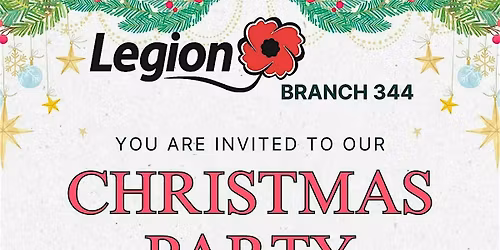 Christmas Party 2025 at Royal Canadian Legion Branch 344