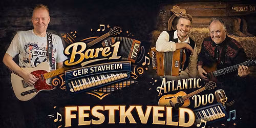 FESTKVELD MED NONSTOPDANS MED ATLANTIC DUO OG BARE1 p\u00e5 VALLSET SAMFUNNSHUS