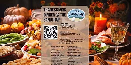 Thanksgiving Dinner @ The Sandtrap