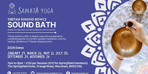 Tibetan Singing Bowls - Sound Bath at Springfield Hotel