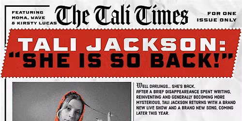 TALI JACKSON - SHE\u2019S SO BACK