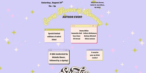 Every Flavor of Romance Author Event