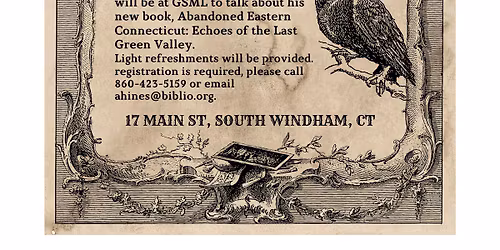 Author Event: Matt Means, Abandoned Eastern Connecticut