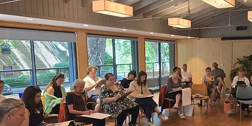 Life drawing at Thames Lido