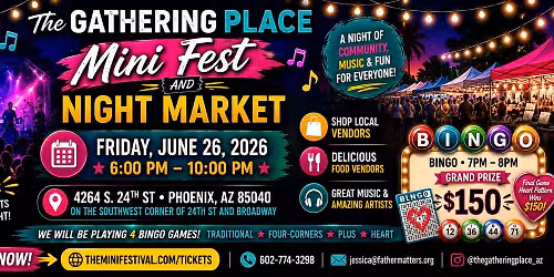 The Gathering Place Mini Fest and Night Market