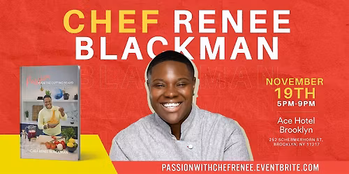 Passion on the Cutting Board \u2014 Book Signing with Chef Renee Blackman
