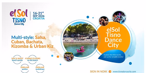 elSol Tisno Dance City 16-21 Sept 2026 OFFICIAL EVENT