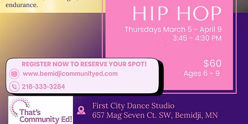 Mini Hip Hop (a Bemidji Community Education offering)