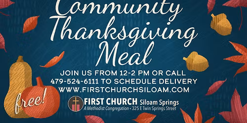 FREE Community Thanksgiving Meal!